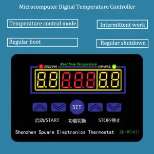 Pymeter XH-W1411 Digital Temperature Controller Three Display Multifunctional Temperature Controller Control Switch-19-99℃
