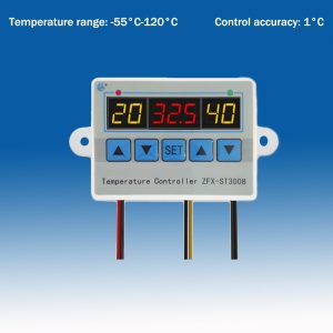 Digital Temperature Controller Three Display Multifunctional Temperature Controller Carboy, Fermenter, Greenhouse Terrarium Temp